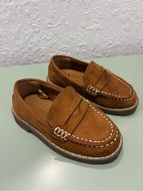 J. Crew Toddler Tan Suede Penny Loafers